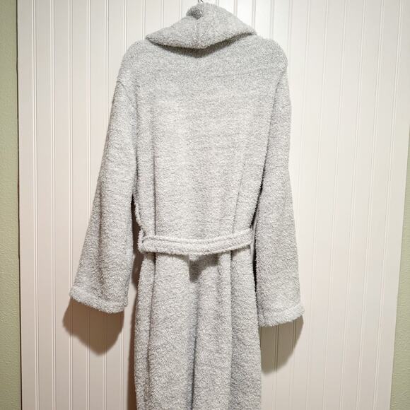 Barefoot Dreams Cozychic Heathered Robe Gray Size 2 - Picture 8 of 8